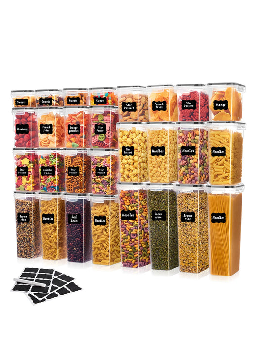 42Pcs,Multi-Purpose Air Tight Storage Bins, Leak-Proof and Reusable Food Storage Jars