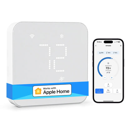 Smart 24V Wi-Fi Thermostat, Compatible with Heating and Cooling Systems