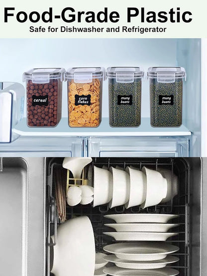 42Pcs,Multi-Purpose Air Tight Storage Bins, Leak-Proof and Reusable Food Storage Jars
